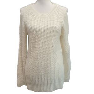 Love Change Italy | Cold Shoulder Sweater | Color: Ivory | Size: L